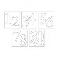 103474_Нож для вырубки Sizzix® Bigz™ Die - Sassy Serif Numbers 103474_Нож для вырубки Sizzix® Bigz™ Die - Sassy Serif Numbers