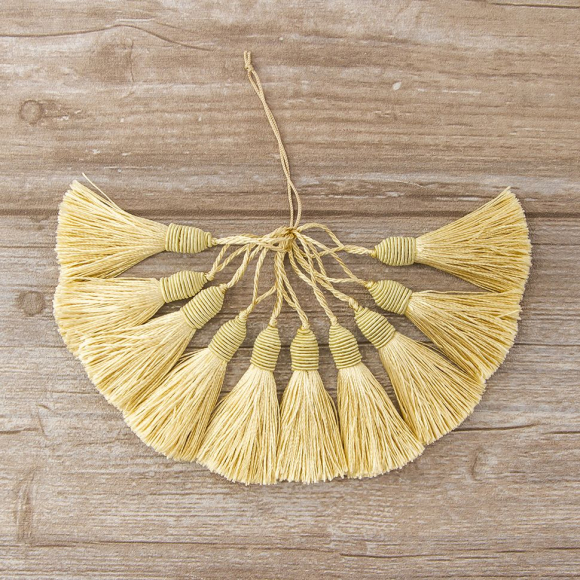 183417_Кисть декоративная на шнуре, длина 60 мм, цвет медовый 183417_Кисть декоративная на шнуре, длина 60 мм, цвет медовый