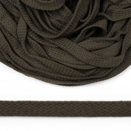 Шнур плоский х/б 15мм турецкое плетение TW цв.016 коричневый уп.50м