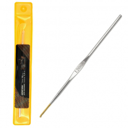 Крючки для вязания Maxwell Gold односторонние с золотой головкой арт.MAXW.7160, никель 1,2мм, 12 см