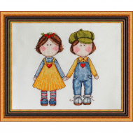 Набор для вышивания NEOCRAFT арт.ГР-06 Близнецы 15х17 см