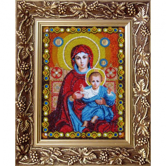 Набор для вышивания бисером НОВА СЛОБОДА арт.СК9002 Пресвятая Богородица 19х26 см
