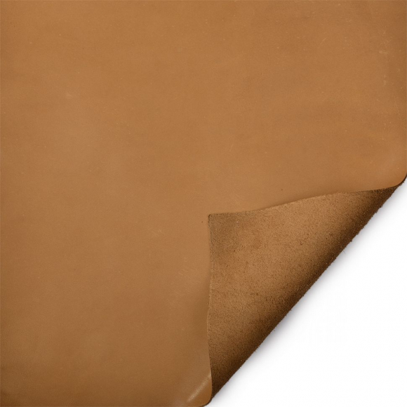 Кожа натуральная овчина 15х21см (А5) толщ. 0,7-0,9мм цв.коньячный