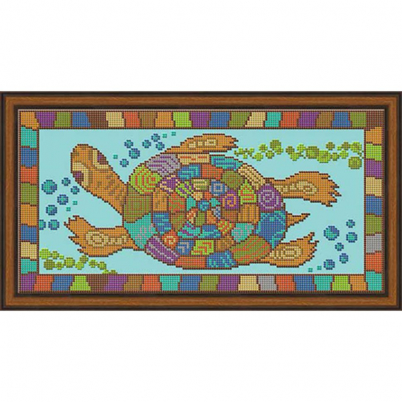 Набор для вышивания бисером GALLA COLLECTION арт.А 402 Черепаха 35х18 см
