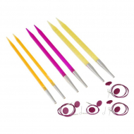 50616 Knit Pro Набор Starter Set съемных спиц для вязания Trendz 3 вида спиц в наборе 4,5,6 мм тросик 60,80,100см