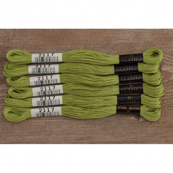 Мулине COSMO однотонный цвет 2117