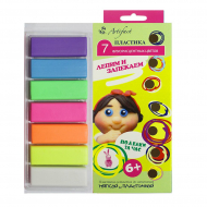 Набор полимерной глины Артефакт арт.АФ.823640/7507-78 7 флуоресцентных цветов х 20 г