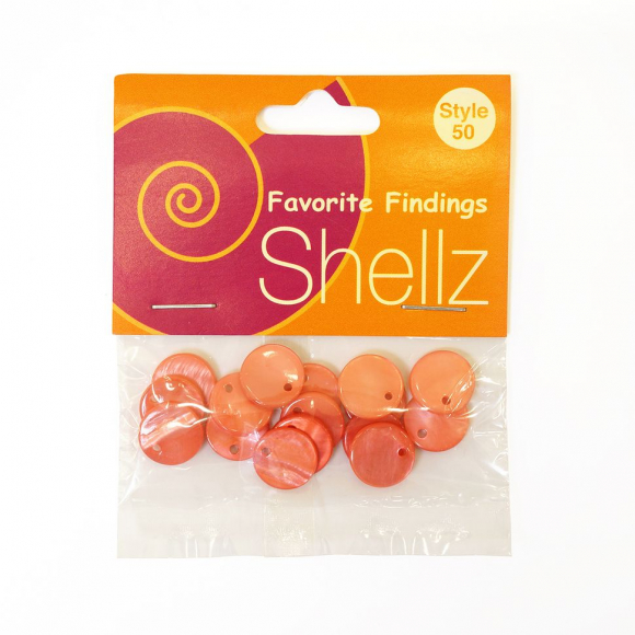 Подвеска "Shellz" Coral Round River Shell Dangles