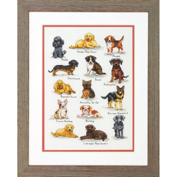 Набор для вышивания DIMENSIONS арт.DMS-70-35353 Сэмплер с собаками25х35 см Набор для вышивания DIMENSIONS арт.DMS-70-35353 Сэмплер с собаками25х35 см