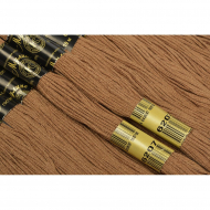 Нитки мулине цв.6207 коричневый 12х10м С-Пб