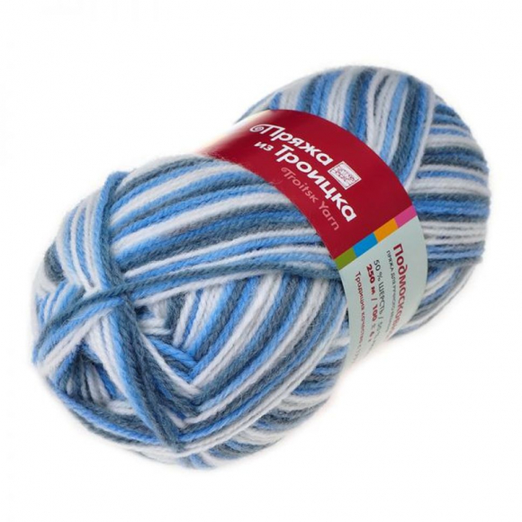 Пряжа для вязания ТРО Подмосковная (50% шерсть, 50% акрил) 10х100г/250м цв.секционный 4133 Пряжа для вязания ТРО Подмосковная (50% шерсть, 50% акрил) 10х100г/250м цв.секционный 4133