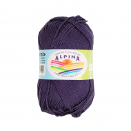 Пряжа ALPINA ANABEL (100% мерсеризованный хлопок) 10х50г/120м цв.065 т.фиолетовый