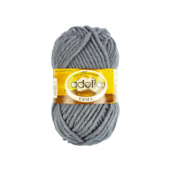 Пряжа ADELIA EMMA (80% акрил, 20% шерсть) 10х50г/50м цв.28 св.серый