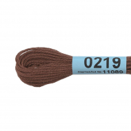 Нитки для вышивания Gamma мулине (0207-0819) 100% хлопок 24 x 8 м цв.0219 коричневый