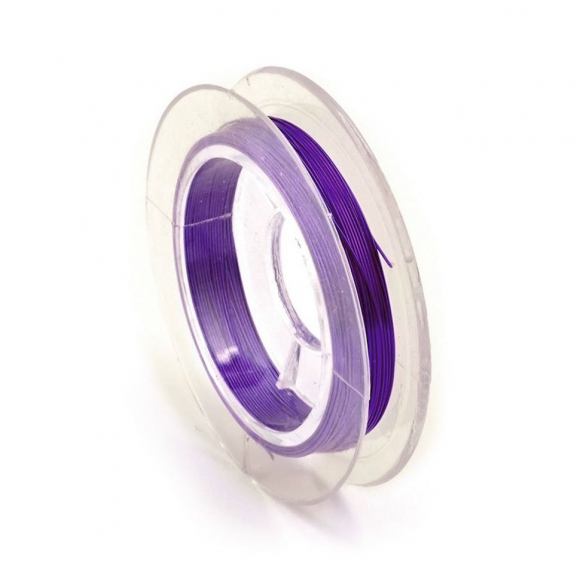 Проволока для бисера ?0,3мм арт.ТВ HET-12 цв.фиолетовый рул.10м