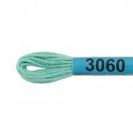 Нитки для вышивания Gamma мулине (0820-3070) 100% хлопок 24 x 8 м цв.3060 бирюза