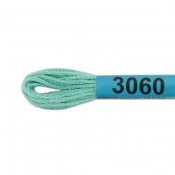 Нитки для вышивания Gamma мулине (0820-3070) 100% хлопок 24 x 8 м цв.3060 бирюза