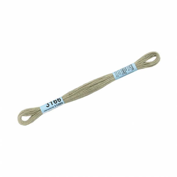 Нитки для вышивания Gamma мулине (3071-3172) 100% хлопок 24 x 8 м цв.3166 гр.серый