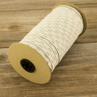 51643_Резинка перфорированная, 9 мм, цвет белый