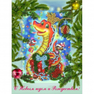 Набор для вышивания BUTTERFLY арт. 709 Змея 18х14 см