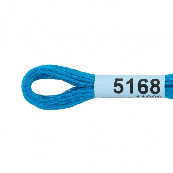 Нитки для вышивания Gamma мулине (3173-6115) 100% хлопок 24 x 8 м цв.5168 синий