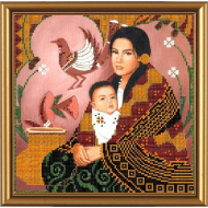 Набор для вышивания бисером НОВА СЛОБОДА арт.НР3024 Майя 26х26 см