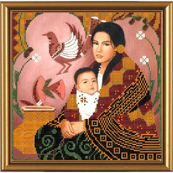 Набор для вышивания бисером НОВА СЛОБОДА арт.НР3024 Майя 26х26 см