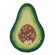 Набор для вышивания PANNA Живая картина арт. JK-2215 Брошь. Авокадо 4,5х6,5 см