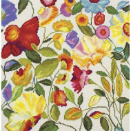 Набор для вышивания РТО арт.M444 Цветочный калейдоскоп 31х31 см