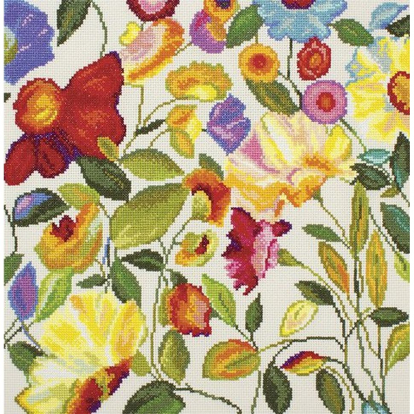 Набор для вышивания РТО арт.M444 Цветочный калейдоскоп 31х31 см