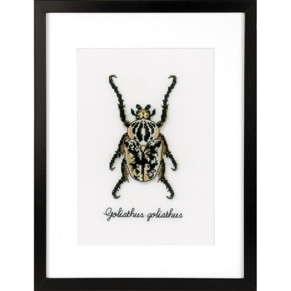 Набор для вышивания VERVACO арт.PN-0165400 Бежевый жук 12х18 см