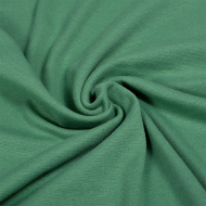 Ткань рибана  гл/крашеный, 215г/м?  95% хл 5%эласт  чулок 80-90см арт.ШН-215955-19 цв.малахит рул.15-80м
