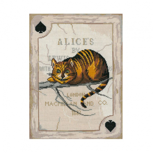 Набор для вышивания мулине НИТЕКС арт.А-0051 Чеширский кот 19х25 см