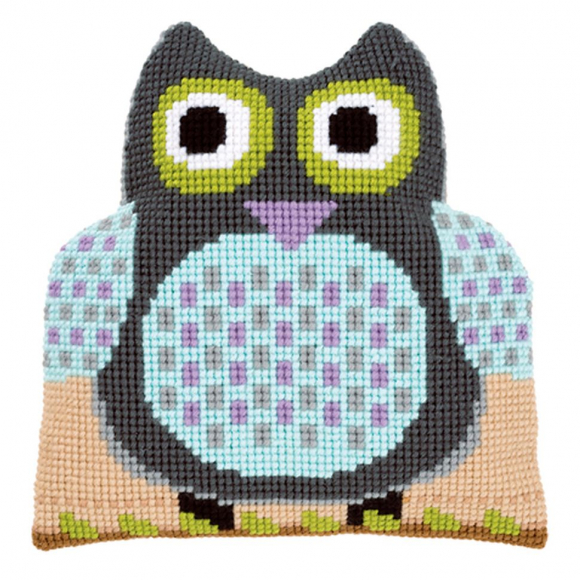 Набор для вышивания VERVACO арт.PN-0147502 Подушка Сова 40х40 см