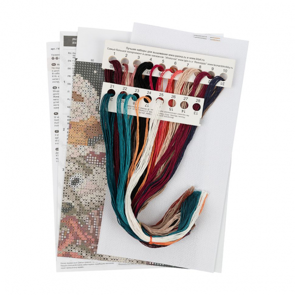 Набор для вышивания PANNA арт. VK-7304 Зимняя рыбалка 17x17 см