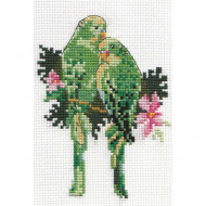 Набор для вышивания KLART арт. 0-019 Попугайчики 9х13 см