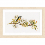 Набор для вышивания LANARTE арт.PN-0154687 Blue tit 41х25 см