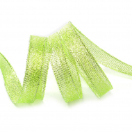Лента IDEAL с люрексом арт.ТВ-ЛЮР шир.12мм цв.071 салатовый уп.22,85 м