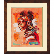 Набор для вышивания LANARTE арт.PN-0008009 African Woman 39х49 см
