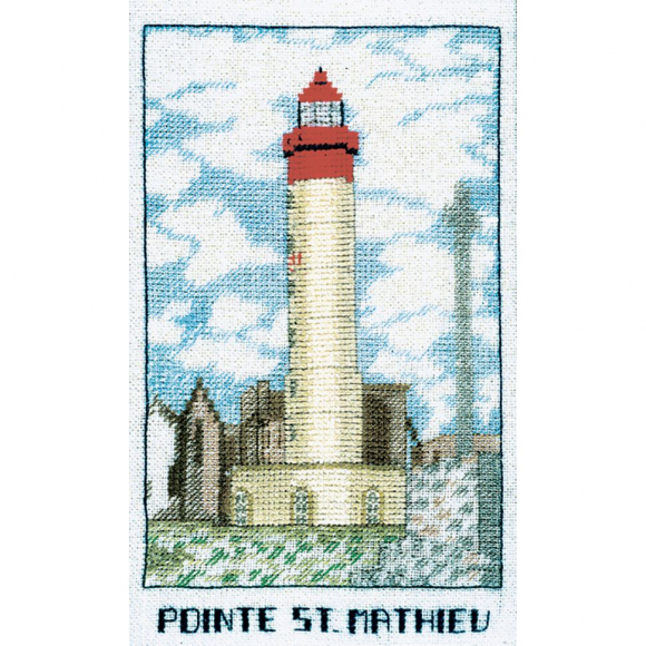Набор для вышивания:"PHARE "POINTE ST MATHIEU" (Маяк Пуант де Сен-Матьё) Набор для вышивания:"PHARE "POINTE ST MATHIEU" (Маяк Пуант де Сен-Матьё)
