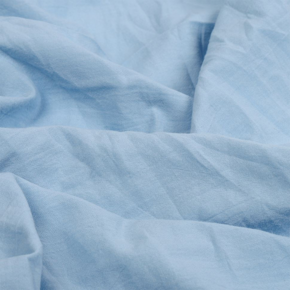 Ткань Хлопок крэш 90 г/м? 100% хлопок шир.150 см арт.TBY.Caw.23 цв.св.голубой рул.25м