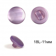 Пуговицы пластиковые C-NE67 цв.сиреневый 18L-11мм, на ножке, 36шт