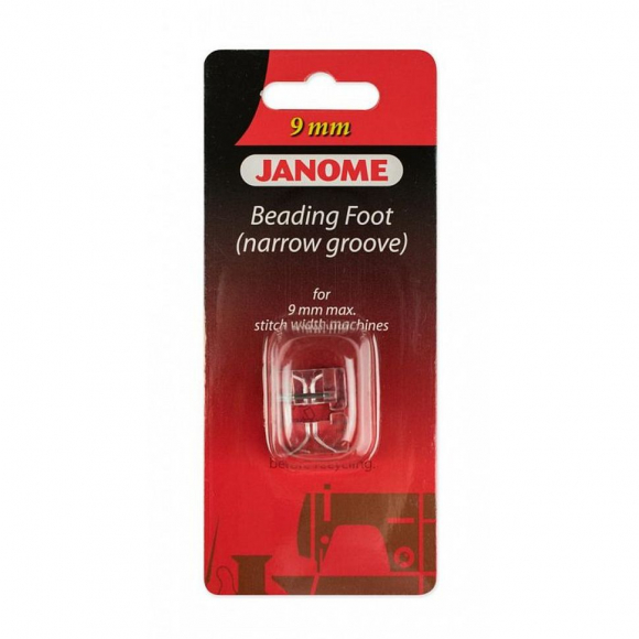 Лапка для бытовых швейных машин Janome 9 мм, для бисера и жемчуга не более 2 мм