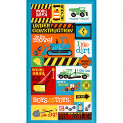 Ткань для пэчворка PEPPY Ruff N Tuff Panel 140 г/м? 100% хлопок цв.AOY-14175-237 BERMUDA уп.60х110 см