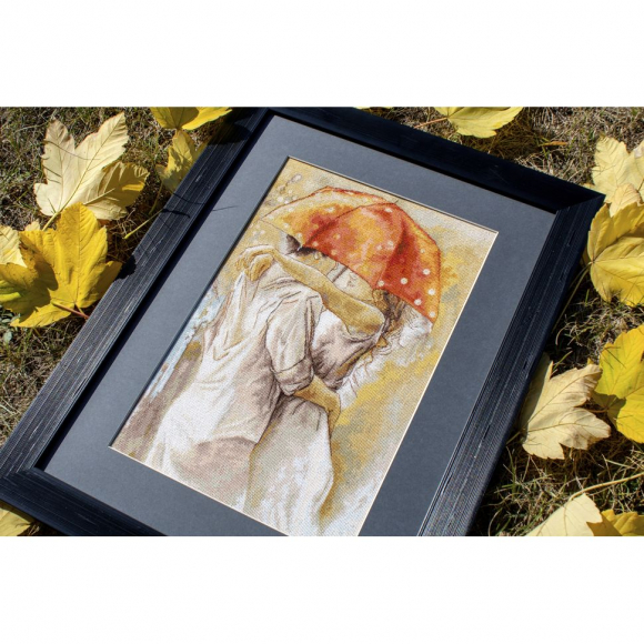 Набор для вышивания LUCA-S арт. B552 Под зонтом 25,5х38,5 см