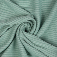 Ткань трикотаж лапша 320 г/м? 62% пэ, 30% вискоза, 8% спандекс шир.160 см арт.С.1906.07 цв.полынь рул.30м