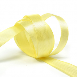 Лента атласная 12мм цв.4617 желтый IDEAL уп.27,4 м