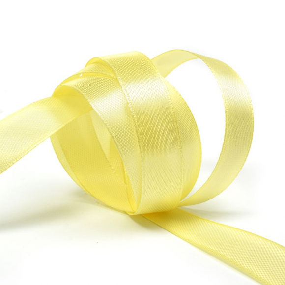 Лента атласная 12мм цв.4617 желтый IDEAL уп.27,4 м