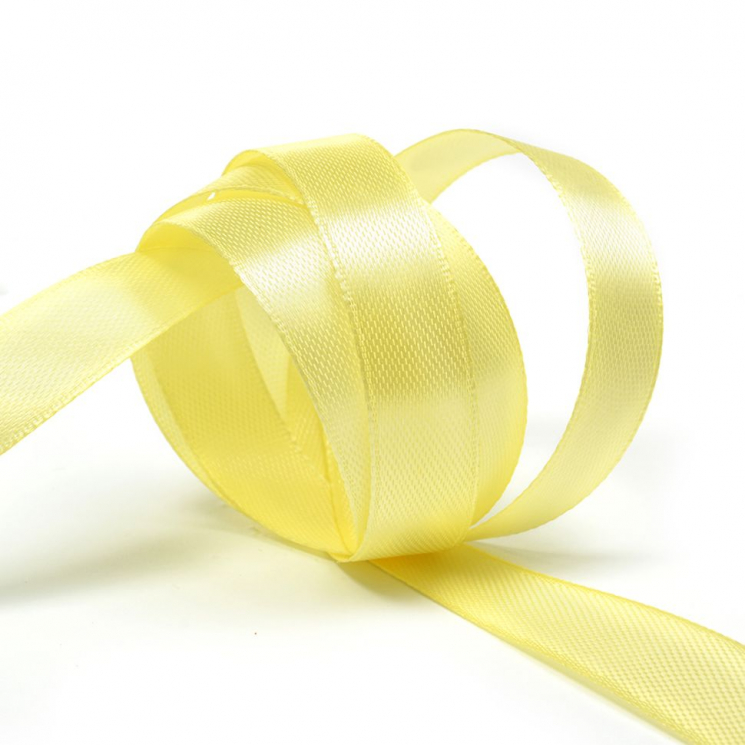 Лента атласная 12мм цв.4617 желтый IDEAL уп.27,4 м