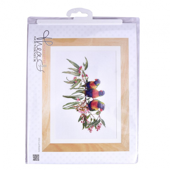 Набор для вышивания "Стайка попугаев", канва Aida 16 ct Набор для вышивания "Стайка попугаев", канва Aida 16 ct